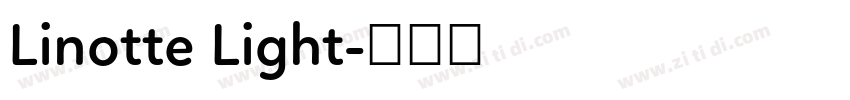 Linotte Light字体转换